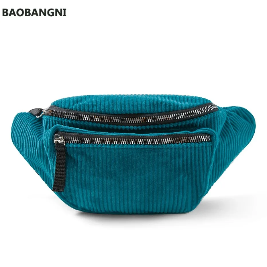 

corduroy Waist Bag designer Zipper Chest Bag Sport travel Fanny Pack Girl Waist Belt Bags Fashion Phone Waist Pack for women