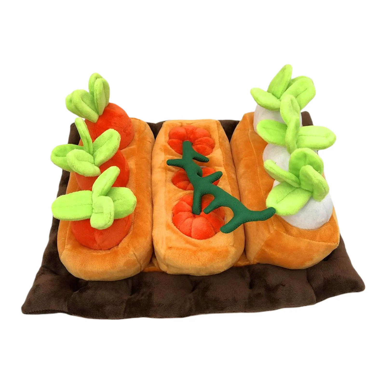 

Cute Pull Out Carrot Plush Toy Funny Fruit Vegetable Plush Toy Stuffed Plant Hugging Pillow Interactive Board Game For Polite