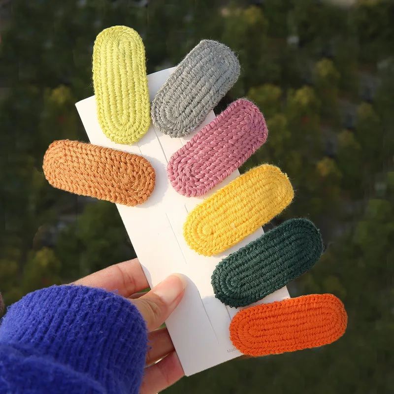 Шерстяная ткани для девочек на осень и зиму женские аксессуары волос заколка