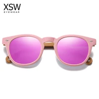xsw wooden sunglasses women vintage brand designer polarized sun glasses shades new style female uv400