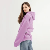 womens oversize hoodie with fleece solid basic essentials clothes large size s 3xl autumn winter leisure loose pullover