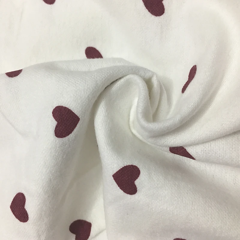 Heart-Printed Pajamas for Women Cute Home Suits Long-Sleeve Cotton Sleepwear Set Spring Pyjama with Pocket Turn-Down Collar 2pcs