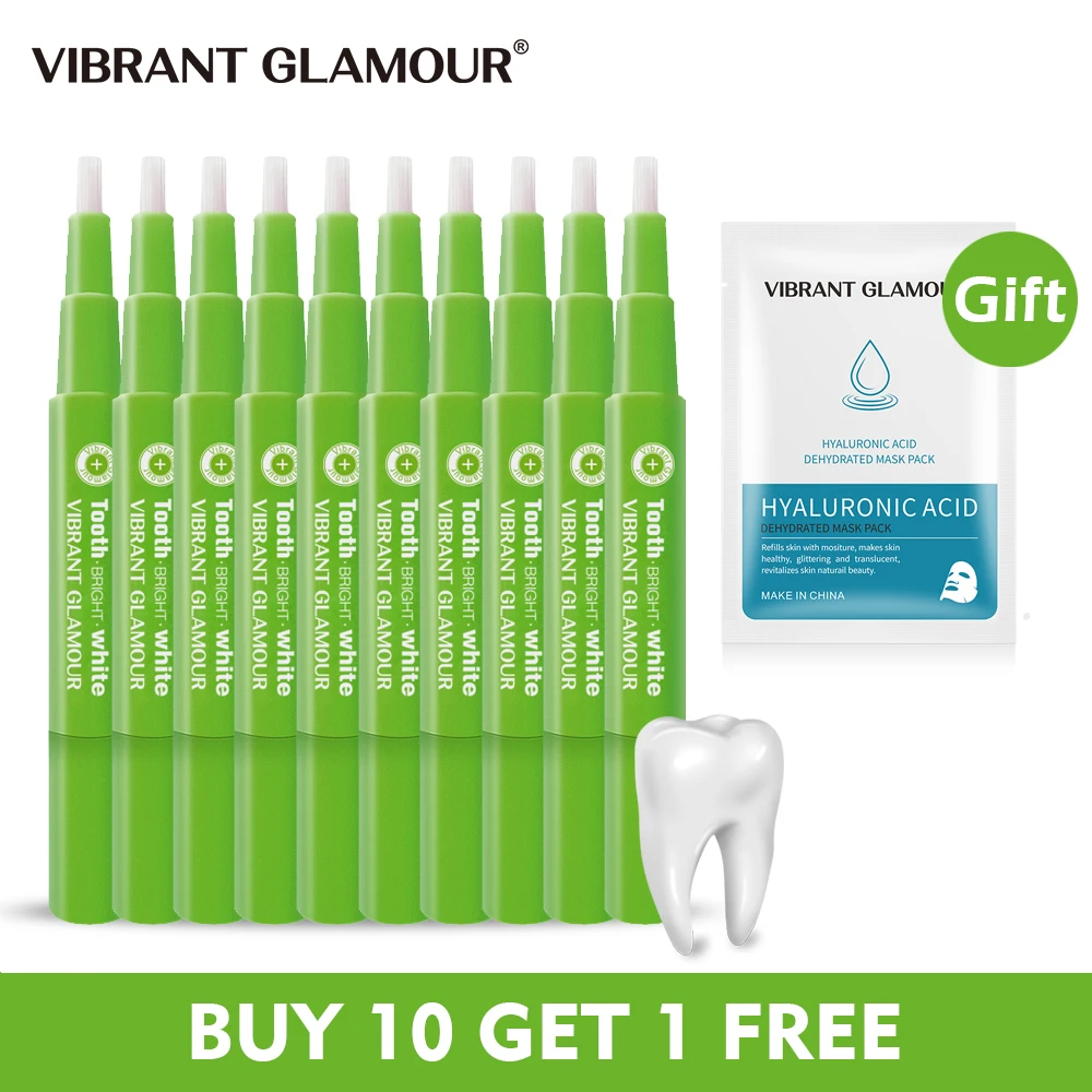 Яркий гламурный 10 шт. отбеливание зубов ручка Чистящая сыворотка удаление зубных