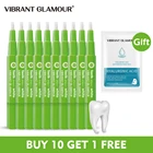 Яркий гламурный 10 шт. отбеливание зубов ручка Чистящая сыворотка удаление зубных пятен зубные инструменты гигиена полости рта зубной гель Уход за зубами