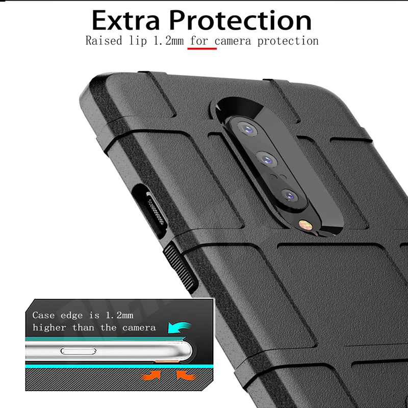 Защитный чехол для oneplus 7 pro противоударный резиновый защитный чехол-бампер |