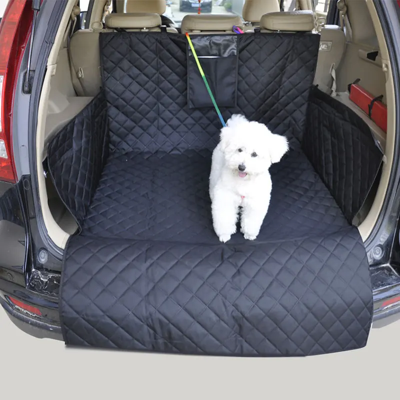 買取 ペット犬のカーシートカバートランクマット用猫犬黒185x105 × 35センチメートルQP2