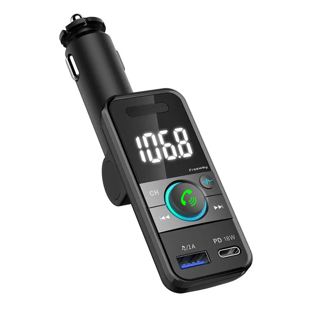 

FM Transmitter For Car Japanese M Radio Modulator Car Kit MP3 Player Hands-free Calls USB Car Fast Charger For Car Accessories