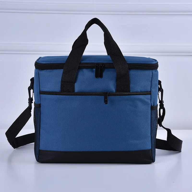 Большая утолщенная сумка холодильник на плечо Термосумка для ланча тоут