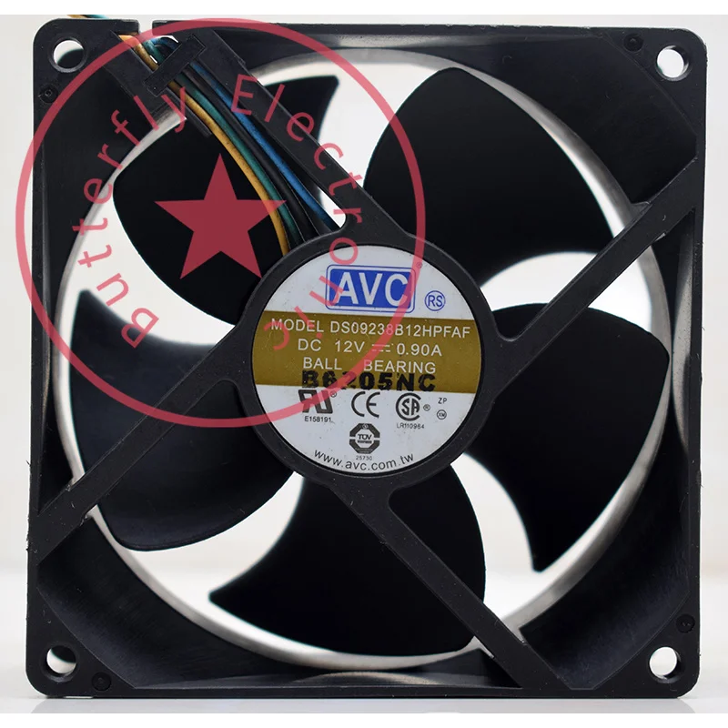 

Кулер для охлаждения DS09238B12HPFAF, постоянный ток 12 В, 0,90 А, 4 провода, PWM 9038, 9 см, 90*90*38 мм