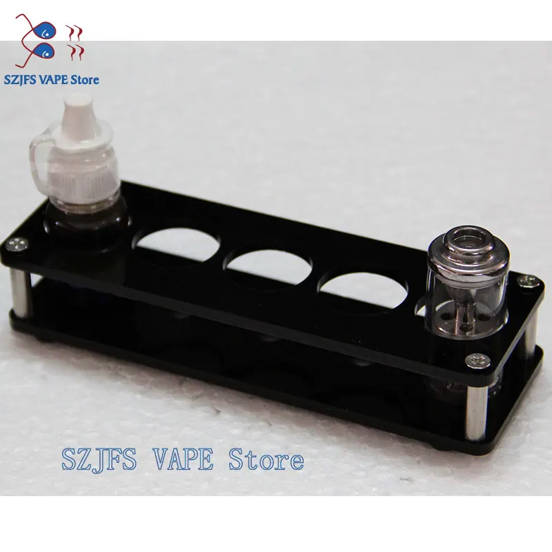

sub two Electronic Cigarette Stand Shelf Acrylic Display Case Holder Display Rack For RDA/RBA Atomizer Smoke Oil Bottle