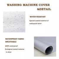 Fully Automatic Roller Washer Sunscreen Washing Machine Waterproof Cover Dryer Polyester Silver Dustproof Washing Machine Cover