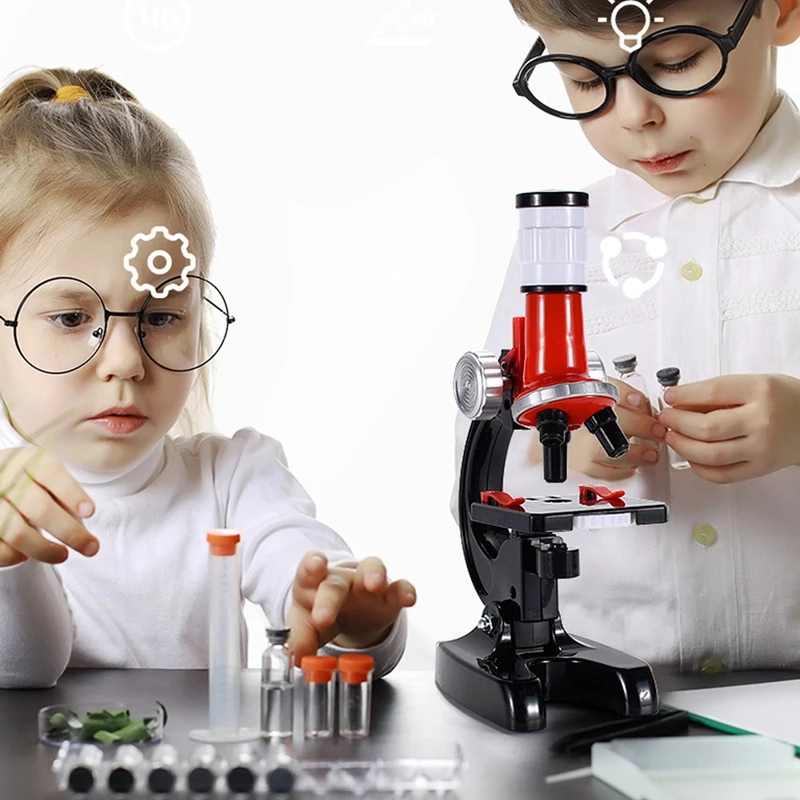 

1200 раз игрушечные микроскопы Начальная школа Биологический микроскоп научный эксперимент оборудование детские развивающие игрушки микро...