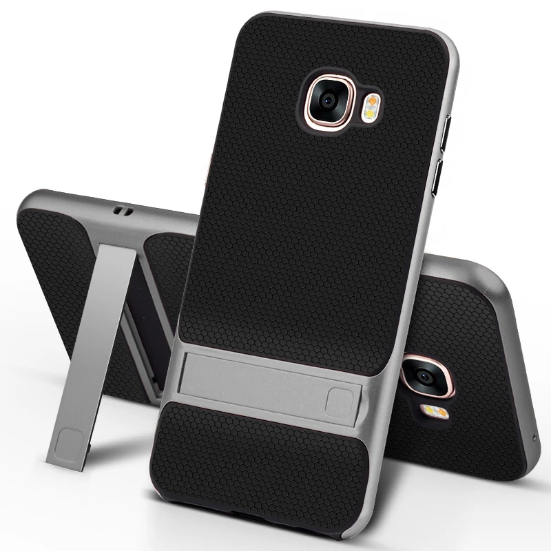 Абсолютно 3D чехол-подставка для мобильного телефона для samsung Galaxy C5 C5000 TPU силиконовый чехол для телефона 360 Защитный ковер samsung C5 Galaxy yc5 - Цвет: Royce Gray