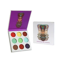 new cleopatra 9 color eyeshadow pearlescent matte easy to apply color makeup eyeshadow tray waterproof durable eye shadow