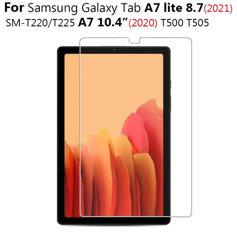

Tempered Glass For Samsung Galaxy Tab A7 2020 10.4 A7 Lite 8.7 2021 SM-T500 T500 T505 T200 T220 T225 SM-T220 Screen Protector
