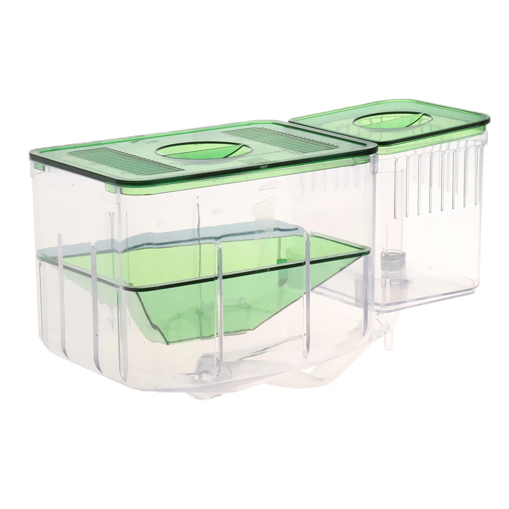

Fish Breeder Box Hatchery Incubator Isolate Box for Aquarium Fish Tank -on