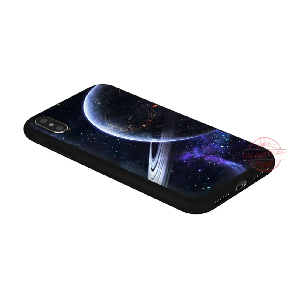 WEBBEDEPP Space planet Мягкий силиконовый чехол для телефона iPhone 5 6 7 8 Plus X XS XR Max.11 11peo 11proMax |