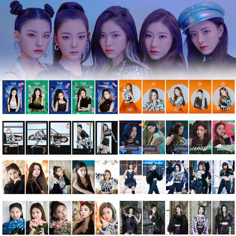 10 шт./компл. KPOP ITZY IT'z ME Фотокарта ПВХ кристальная карта наклейки для автобуса