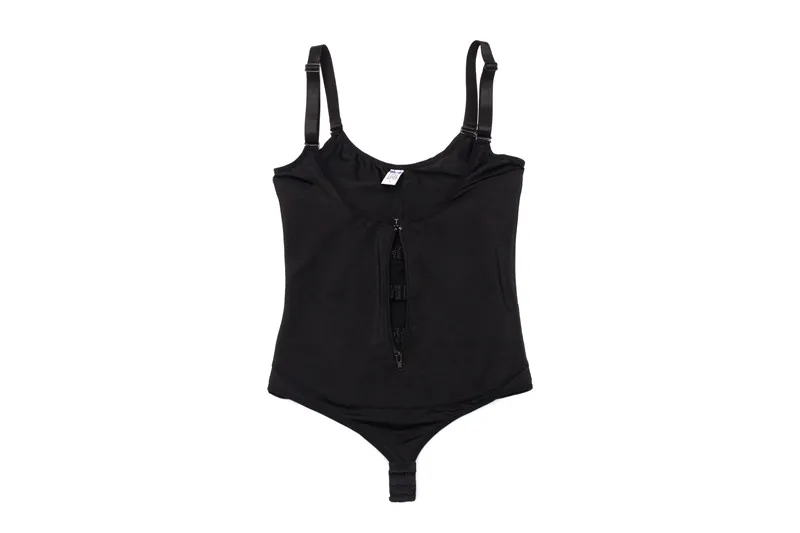 Bafully Body Shaping Women Bodysuit Thong Reducing Shapewear Slimming Waist Trainer Zipper Tummy Shapers Control Modeling Straps