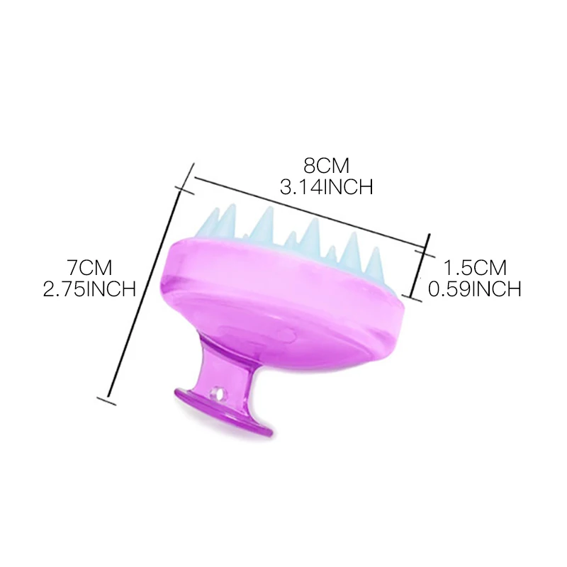 Spa Hair Brush Silicone Shampoo Bursh For Home Women Wide Tooth Comb Hair Washing Comb Scalp Massage Slimming Soft Brush Head