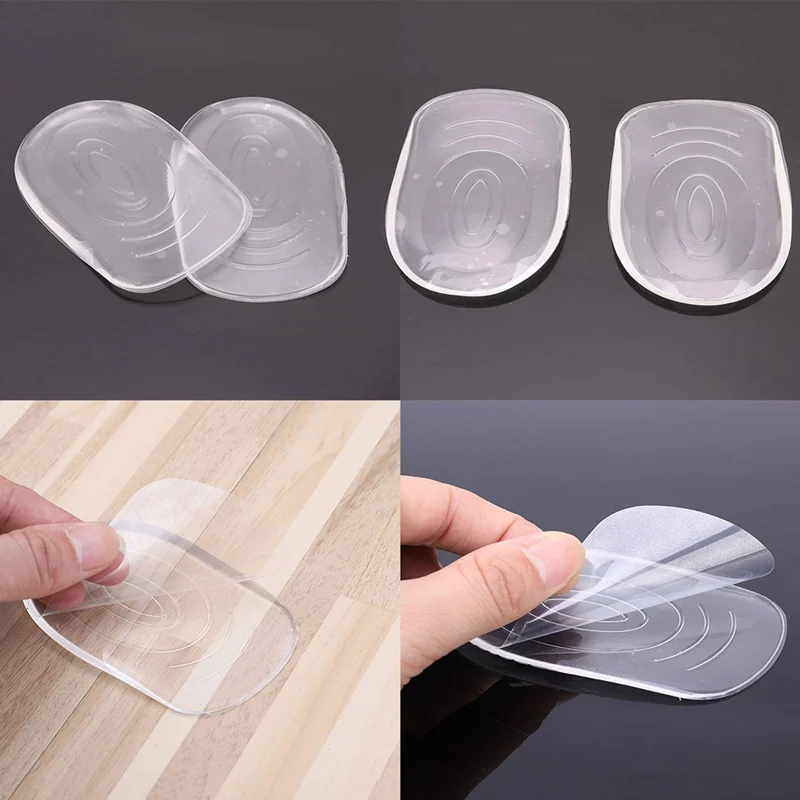 

PU Transparent Silicone Heel Pad, Foot Heel Pad For Men And Women, Foot Pain, Shock Absorption And Thickening