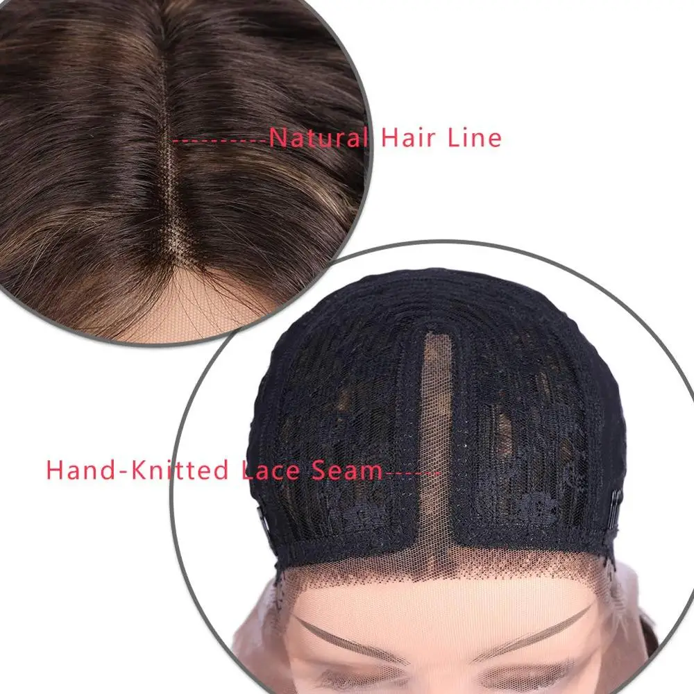 Парики из человеческих волос на сетке парик с волнистыми волосами разных цветов