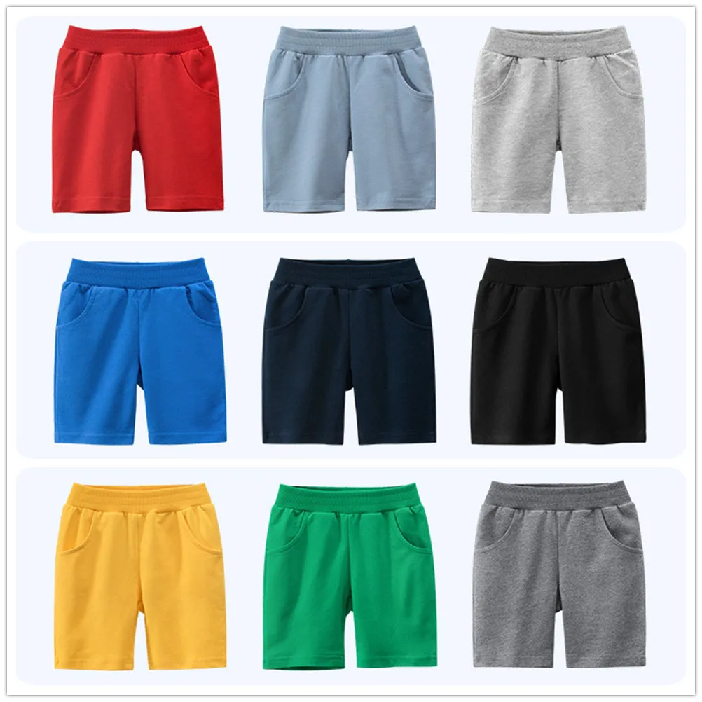 

Kids Girls Boys Shorts Pants 100% Cotton Solid Color Sport Casual Knickers for Kids 1 2 3 4 5 6 7 8 9 Years Old