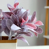 artificial flower single plant 38 cm pink tufted rabbit ear flower real touch home bonsai supplies company decorations diy