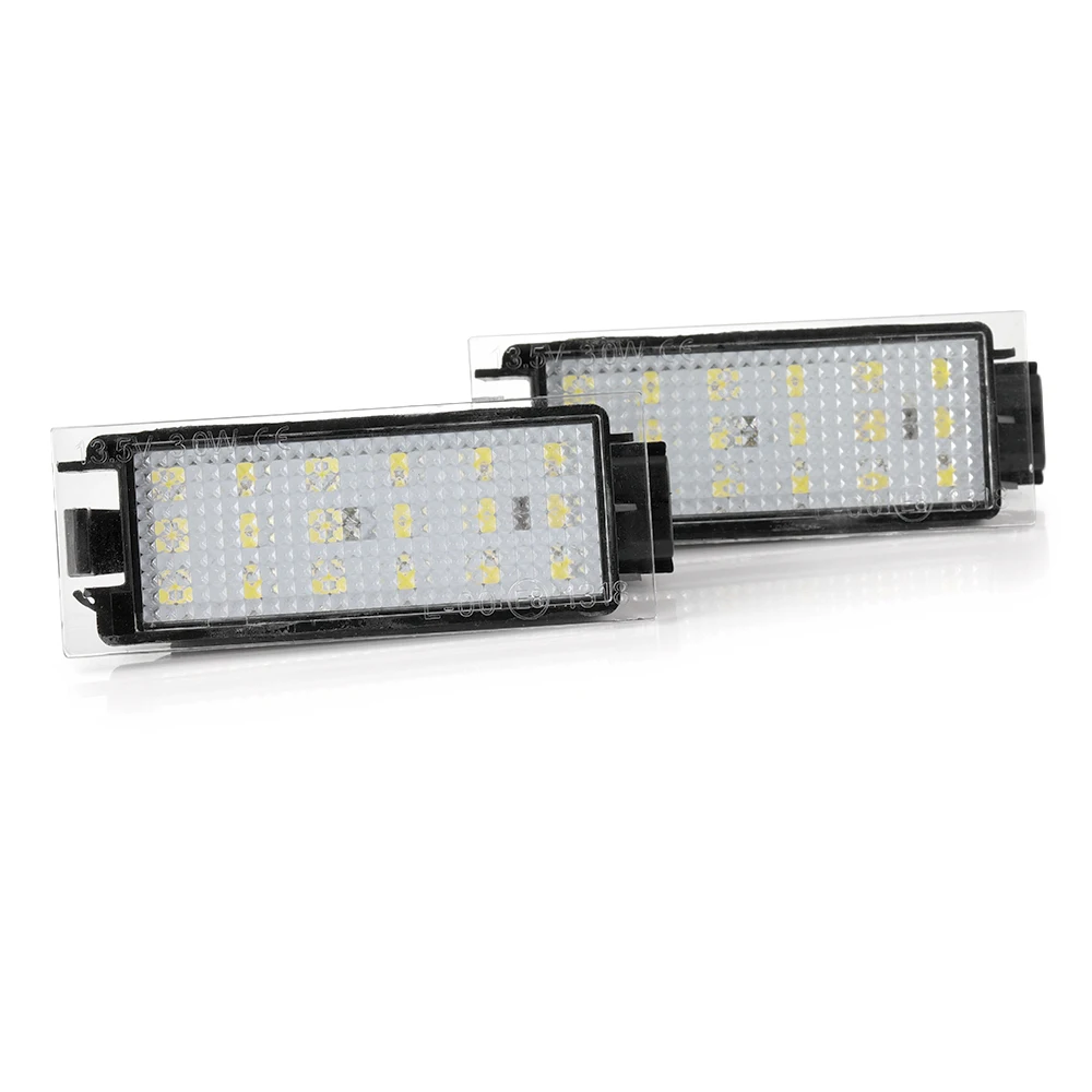2x светодиодсветодиодный SMD лампы для номерного знака Renault Megane III Laguna II Phase Espace Clio IV