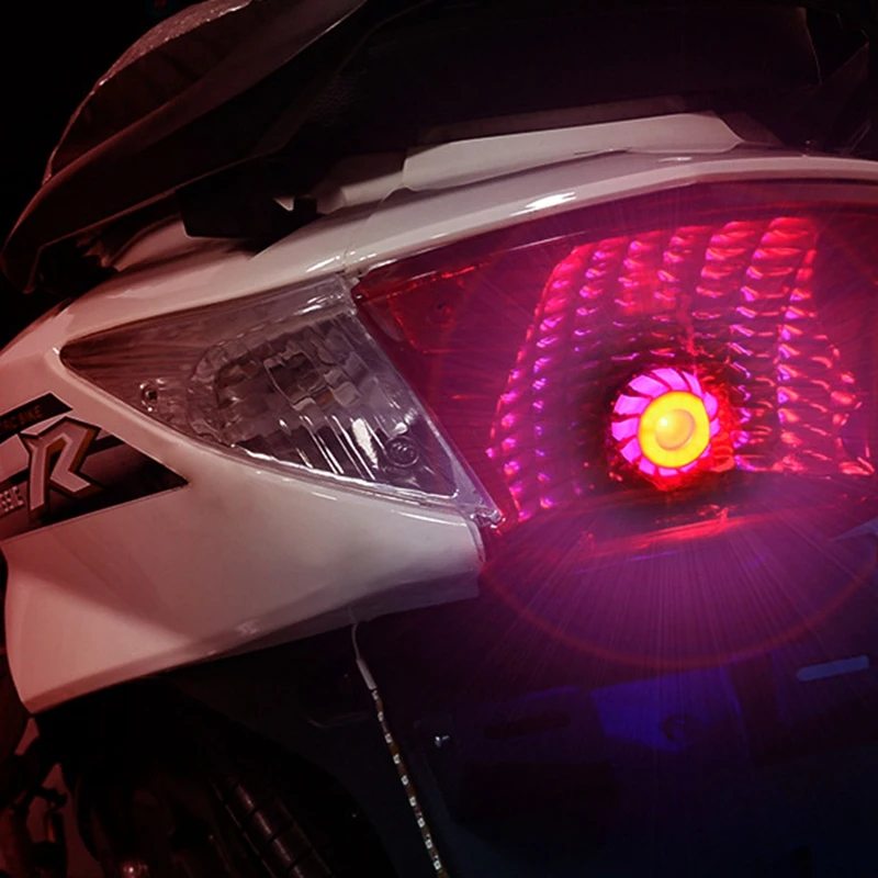 Светодиодный тормозной фонарь для мотоцикла перезаряжаемая цветная лампа Explosiv