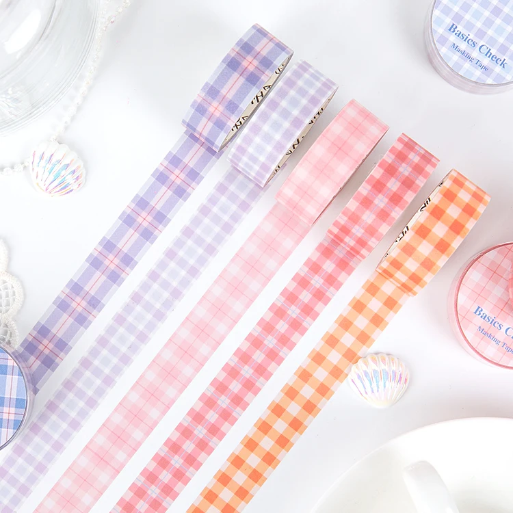 Серия Candy Grid junkdiary Washi липкая декоративная клейкая лента DIY Скрапбукинг стикер