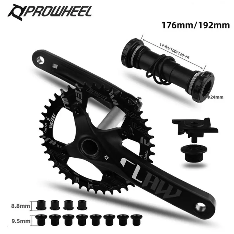 

Proweel 176mm192mm 100/120 MM 32/42T fat bike chain wheel crankset