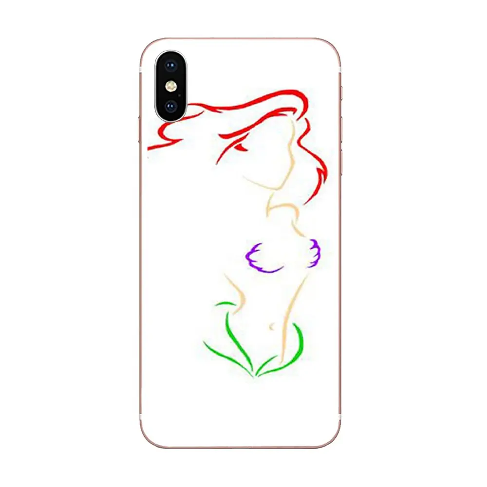 Симпатичная тату-Русалка Ариэль для Sony Xperia Z Z1 Z2 Z3 Z4 Z5 compact Mini M2 M4 M5 T3 E3 E5 XA XA1 XZ Premium |
