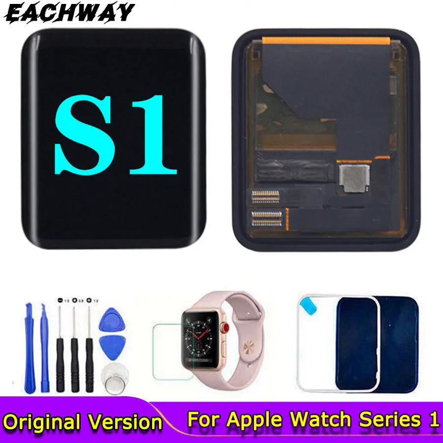 Спортивный/ сапфировый дисплей для Apple Watch Series 1 ЖК сенсорный экран 38 мм/42 мм