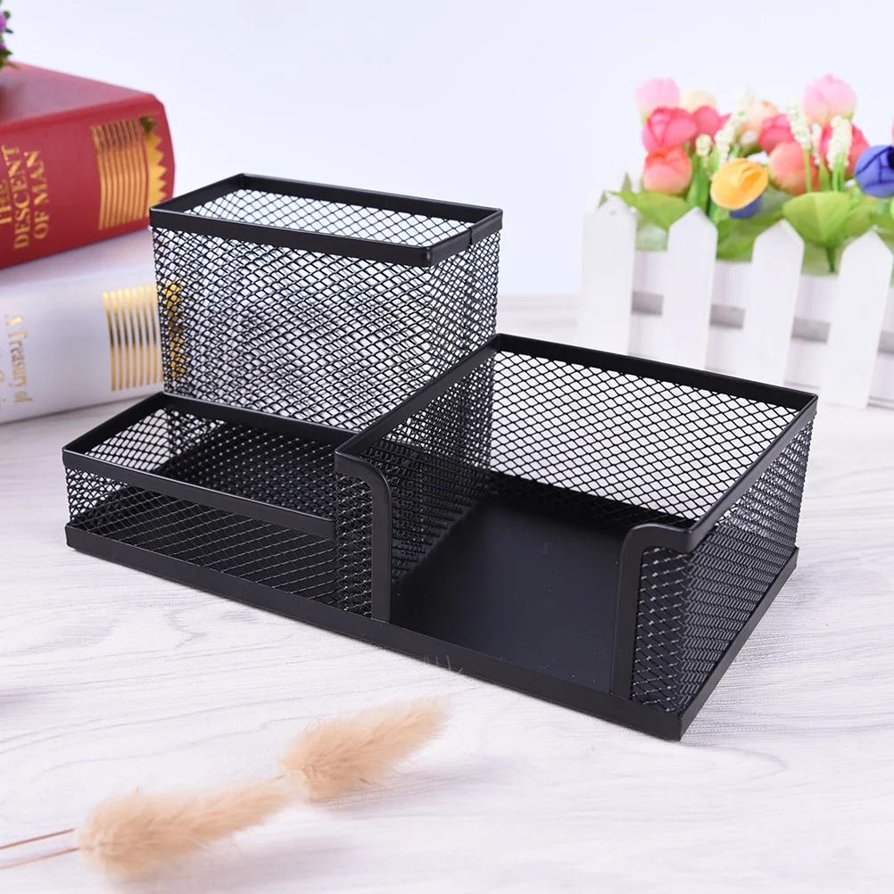 

Better Metal Black Mesh Office Desktop Organizer Pen Pencil Box Stationery Holder Case Stationery Hot Sale