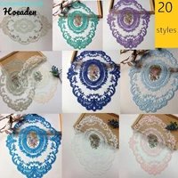 20 styles for dining table embroidery craft placemat european style lace insulation plate mat anti burns coaster table pads