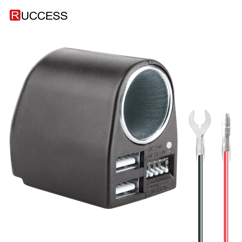 Автомобильный адаптер RUCCESS с usb портом 12 В автомобильное зарядное устройство