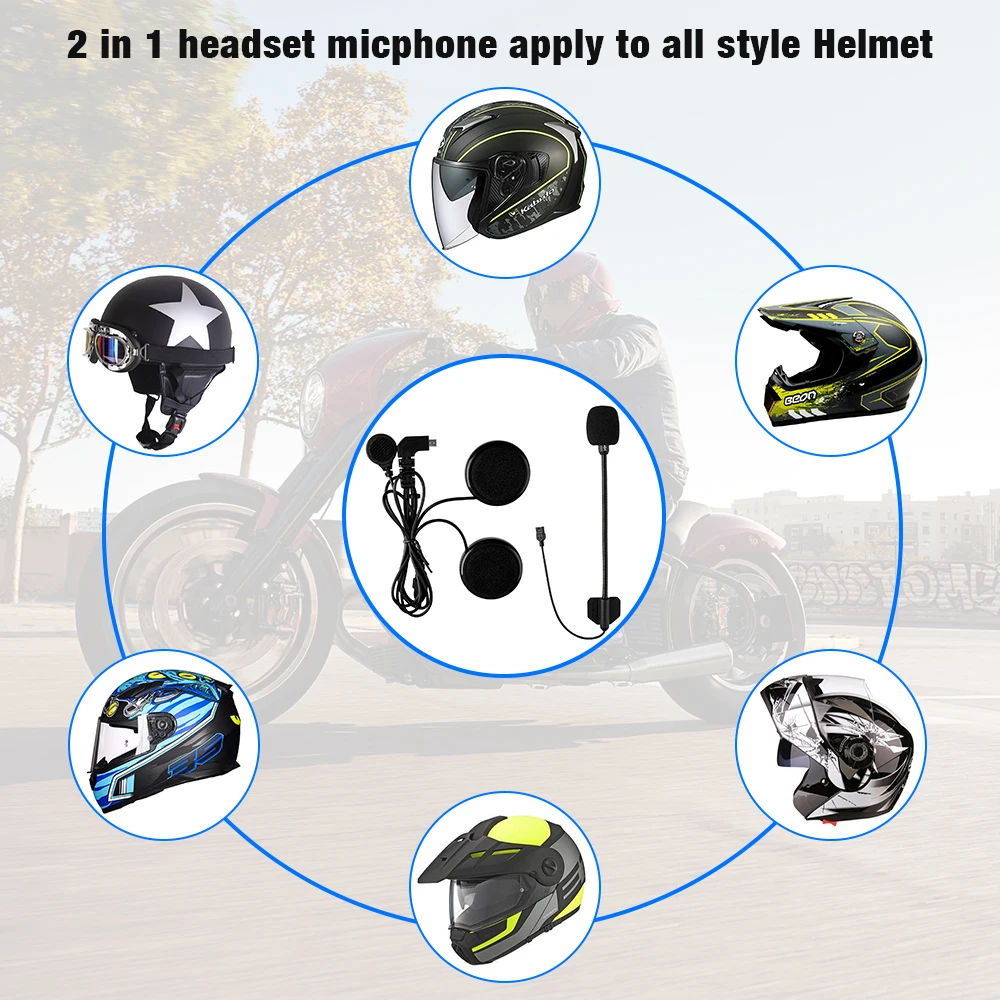 Freedconn TCOM VB шлем интерком мотоциклетный Bluetooth гарнитура 2 в 1 микрофон динамик