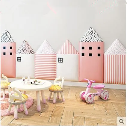 Мягкая Декоративная Сумка для детской комнаты изголовье спальни самоклеющиеся