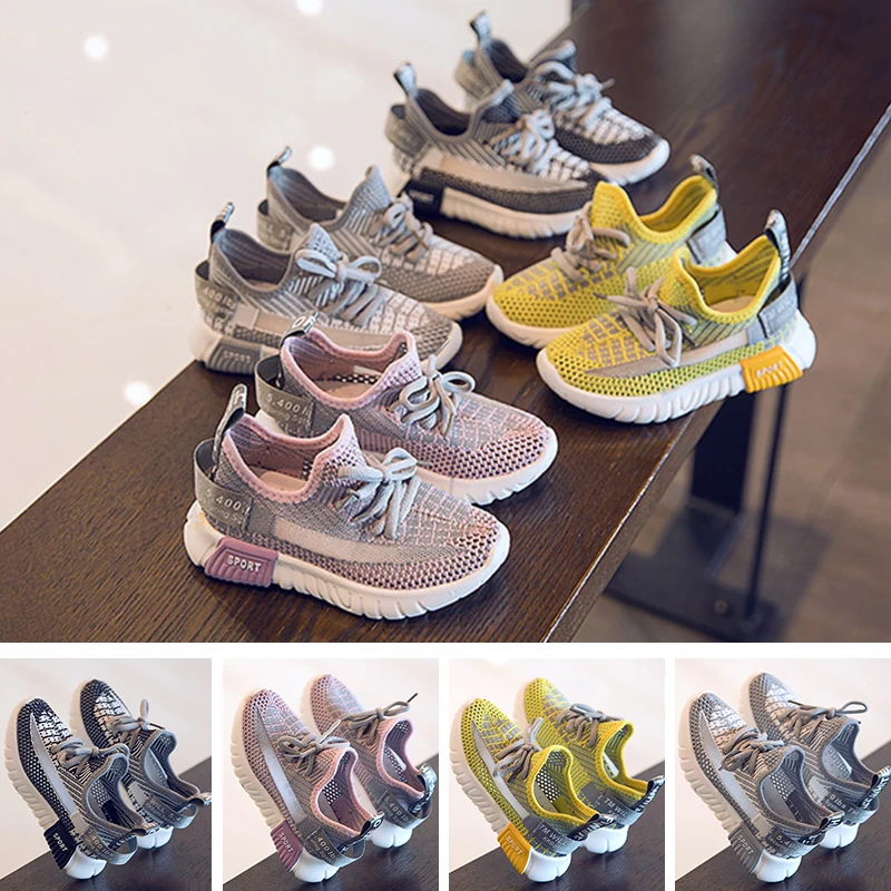 Детская обувь Детские кроссовки для мальчиков бега Спортивные теннисные Летние