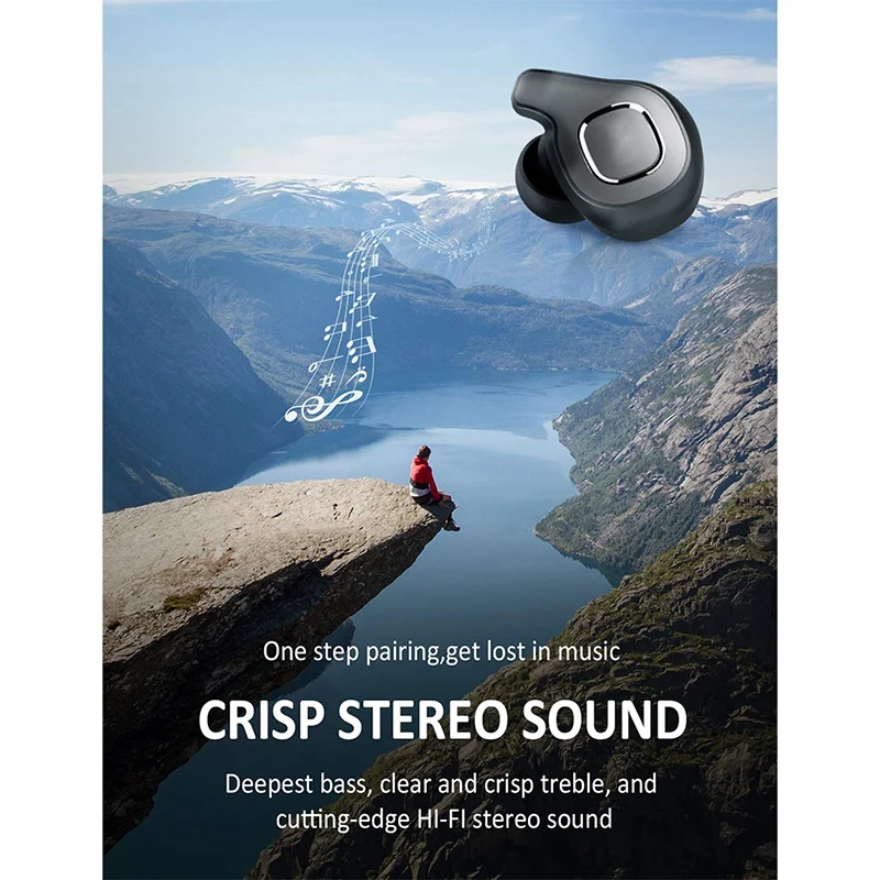 F8 Bluetooth 5 0 наушники TWS беспроводные HD Стерео шумоподавление спортивные для всех