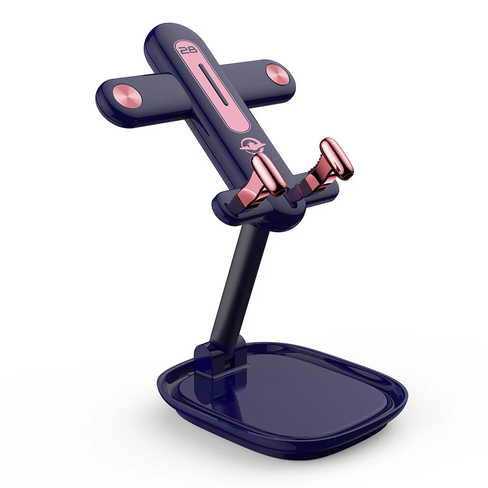 mobile phone stand desktop fixed retractable folding pink gift airplane lazy live broadcast tv tablet holder home accessories free global shipping