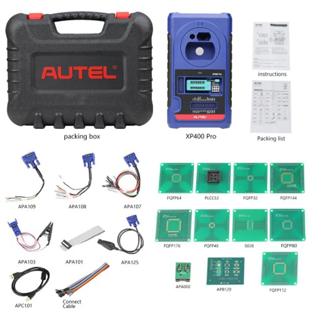 Autel XP400 PRO Key и Chip Programmer Plus IMKPA расширенный набор аксессуаров для программирования