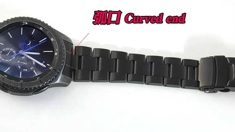 Samsung watch 22 ремешок для часов, мм из нержавеющей стали Galaxy Watch 46 мм SM-R800 gear S3 сменный ремешок браслет на запястье