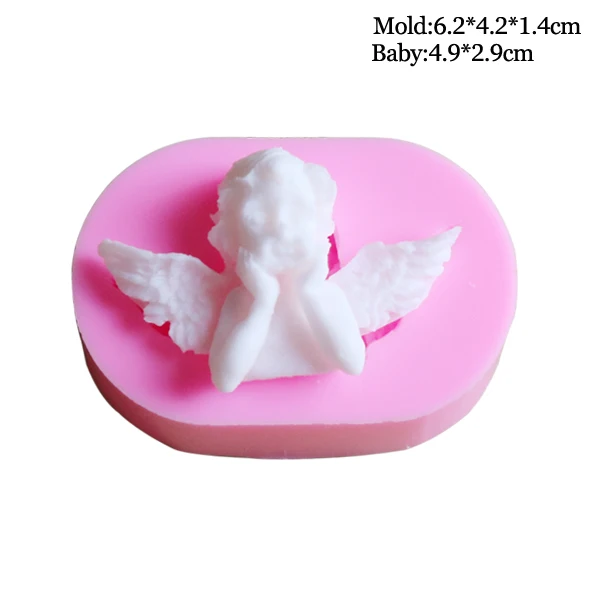 C Sugarcraft Ангел Детские Силиконовые формы для украшения торта инструменты помадка шоколадный смолы глины плесень кухня выпечки Плесень C388 - Цвет: C