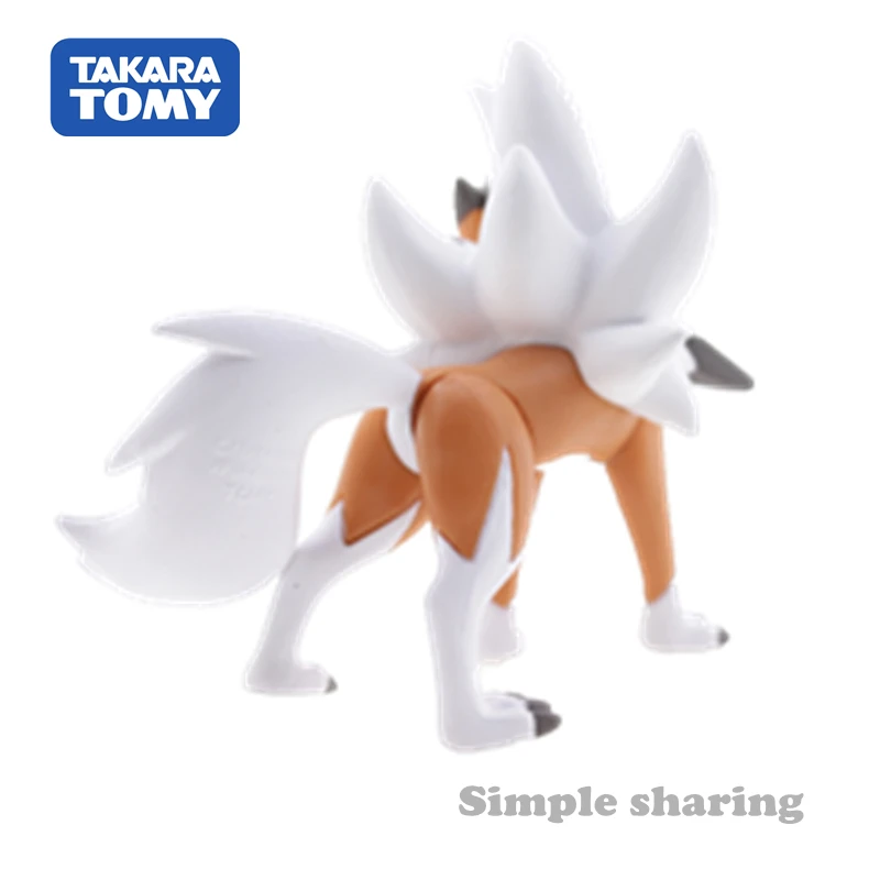 Takara tomy tomica moncolle ex esp 05 Покемон фигурки формы литья под давлением Смола волк детские игрушки забавные Волшебные дети безделушка lycanroc