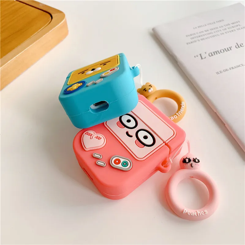 Чехол для Airpods 1/2 милый 3D чехол Kakao мягкий силиконовый наушников и Pro|Аксессуары