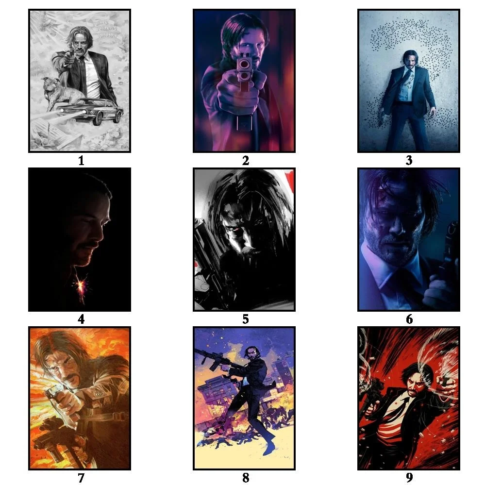 Lot Style Choose John Wick Chapter 2 Art Print Silk Poster Home Wall Decor | Painting & Calligraphy