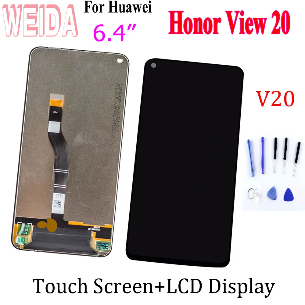 WEIDA/6 4 &quotс ЖК дисплеем для Huawei Honor вид 20 дисплей сенсорный экран дигитайзер сборки
