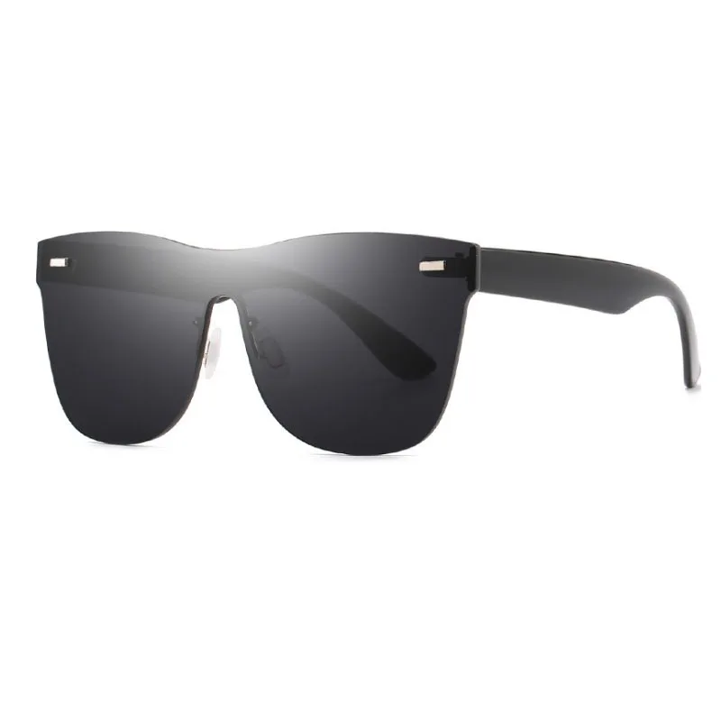 Male Women Flat Top Sunglasses Men Brand Black Square Shades UV400 Gradient Sun Glasses For Cool One Piece Designer | Аксессуары для
